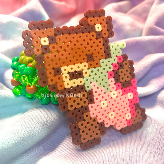 woodland strawbeary kandi cuff ♡