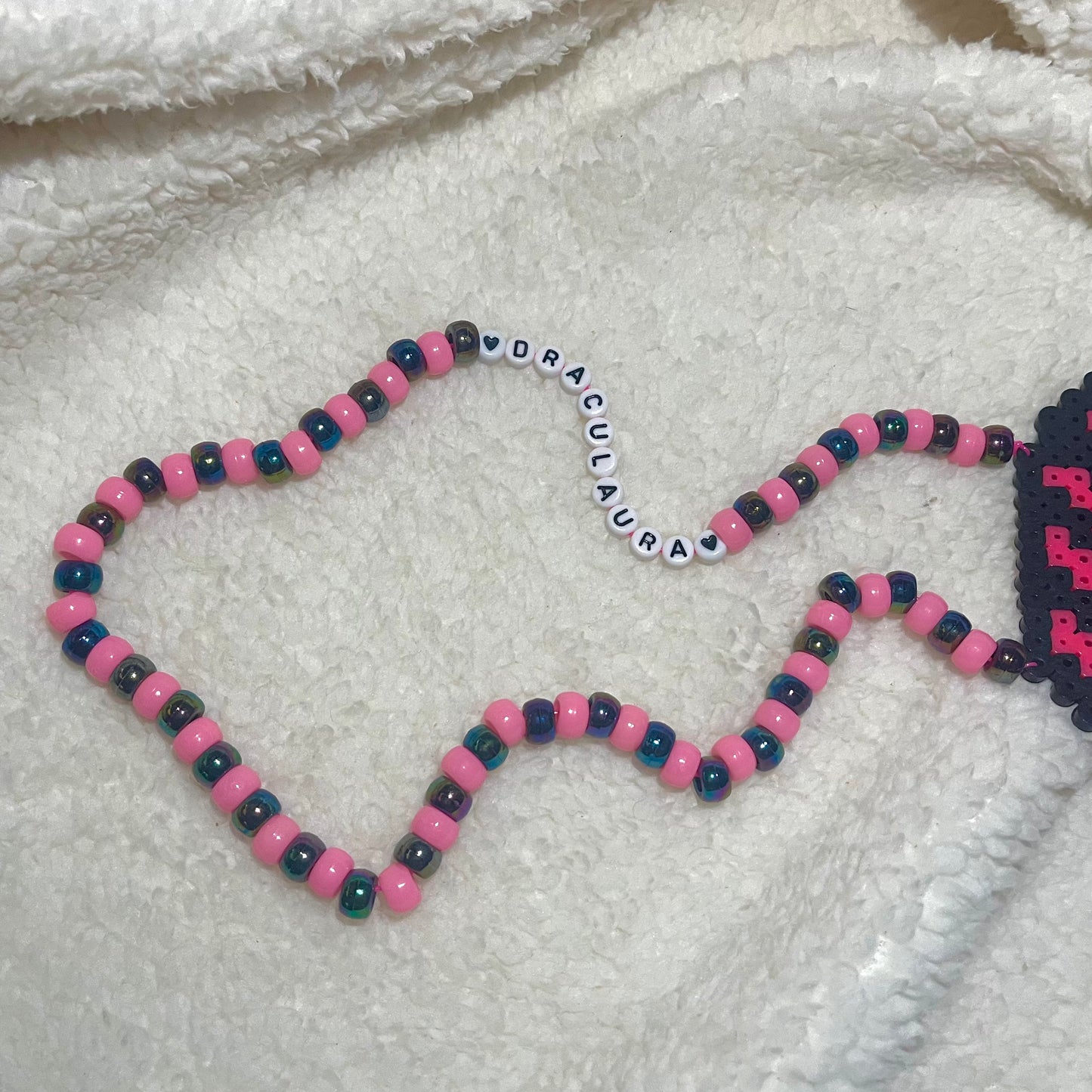 Draculaura perler necklace ♡