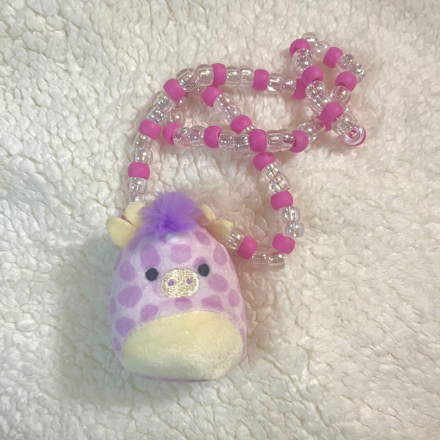 cow squishmallow necklace ♡