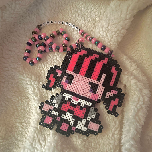 Draculaura perler necklace ♡