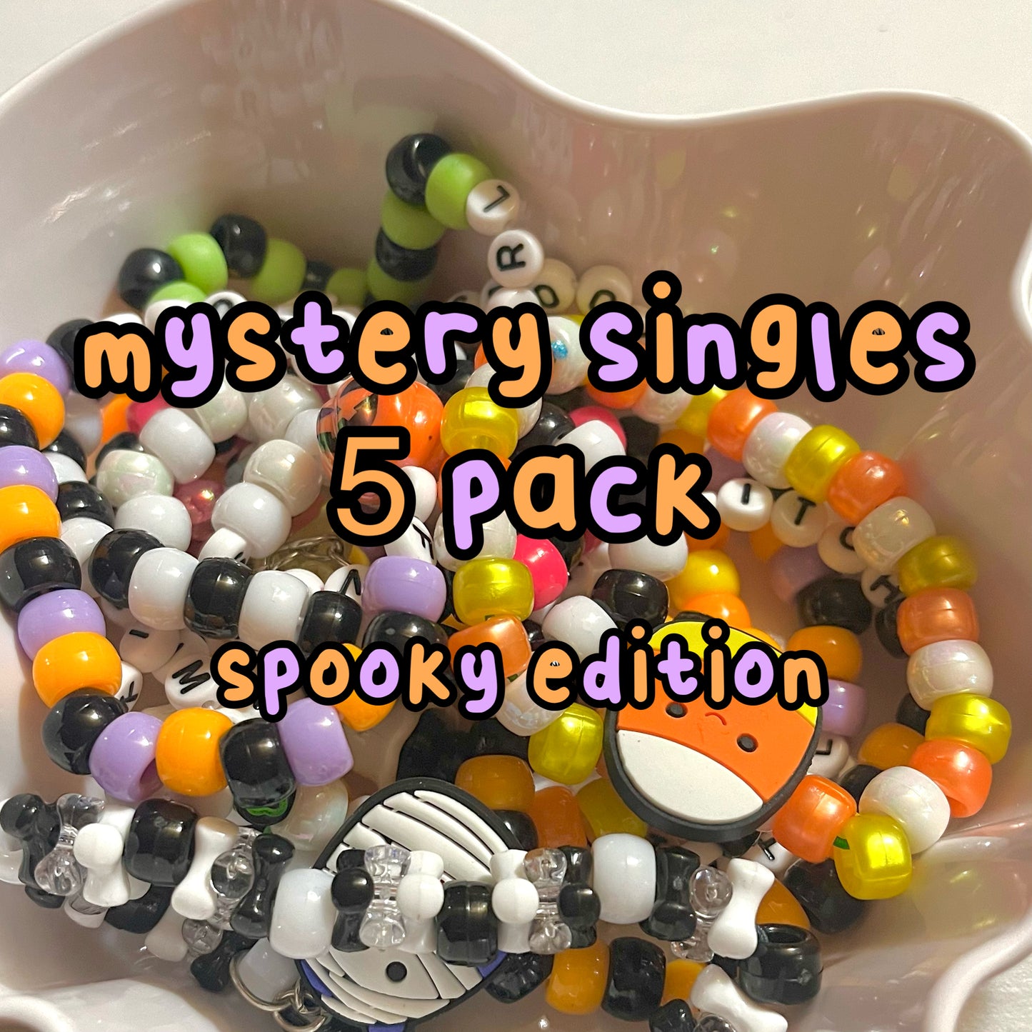 spooky mystery singles (pack of 5) 🧡